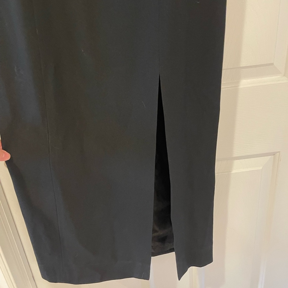 Black off the shoulder gown